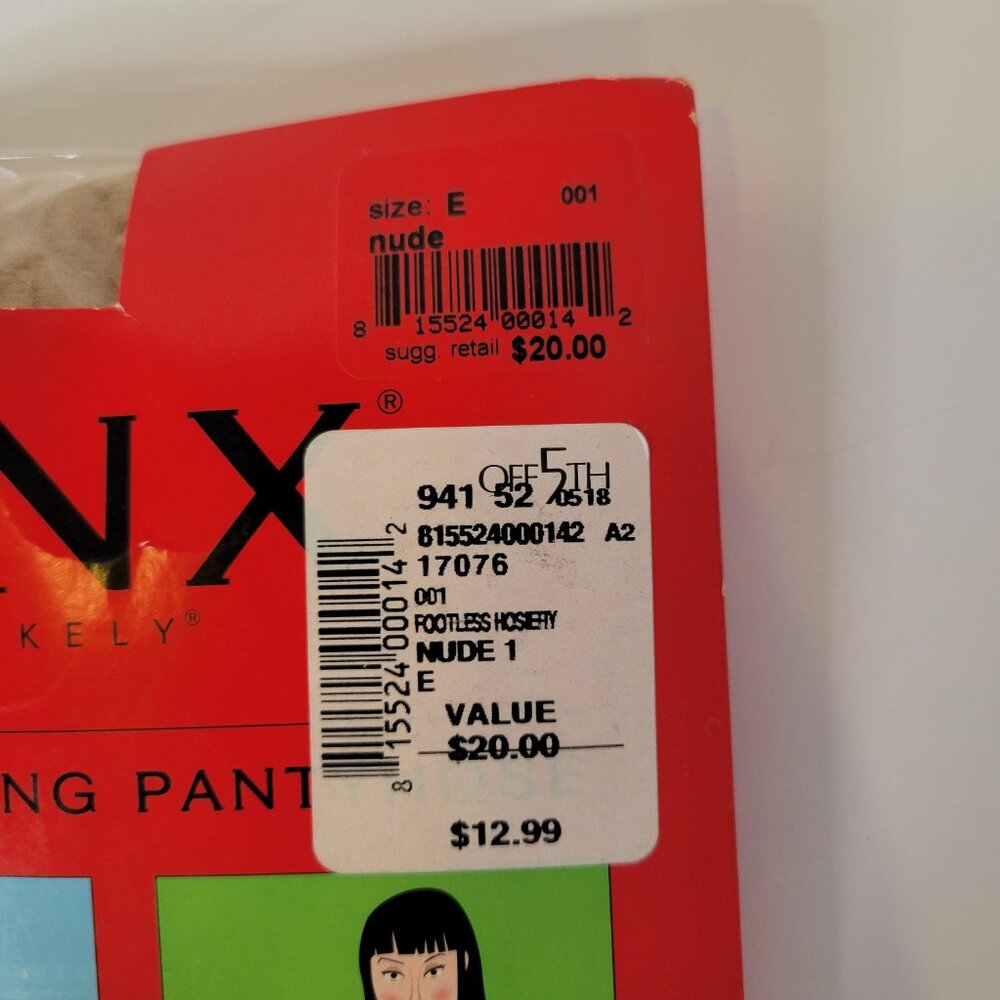 Lot of 2 Spanx The Original Footless Pantyhose Control Top Size E Spice Nude NIP - Picture 8 of 11